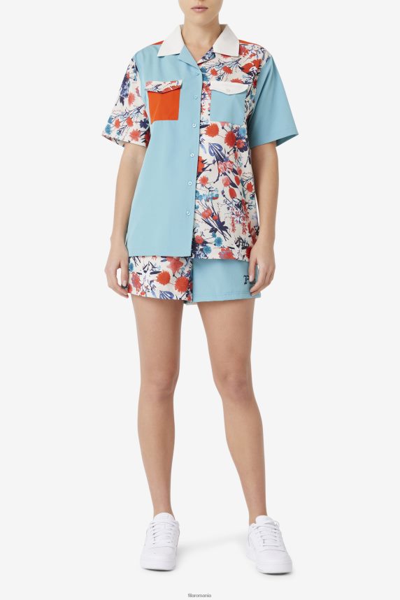 tofu fila delanie camp shirt LTP2R61431 tofu FILA