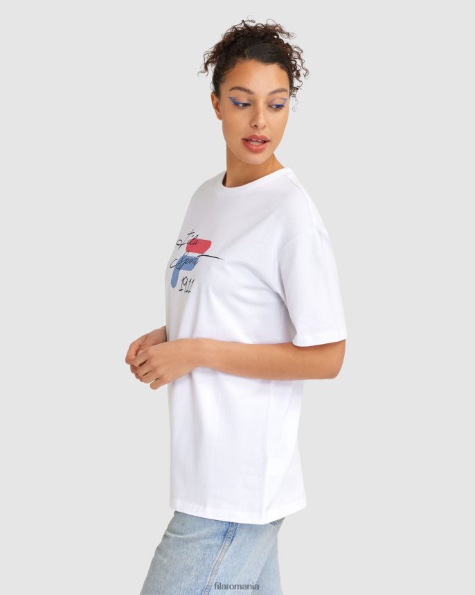 tricou cinzia dama alb fila LTP2R62837 alb FILA