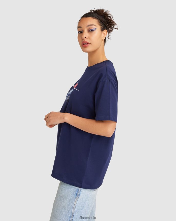 tricou cinzia pentru femei fila new navy LTP2R62836 marina noua FILA