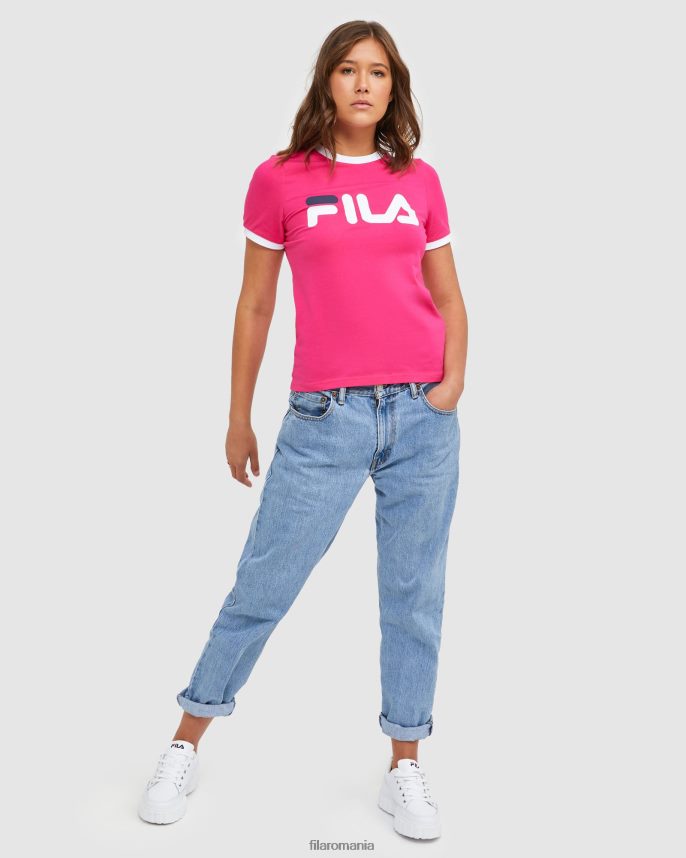 tricou clasic pentru femei, fila sfeclă roșie LTP2R62897 sfeclă FILA