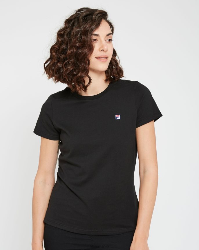 tricou cu insignă Volara pentru femei fila negru LTP2R62950 negru FILA