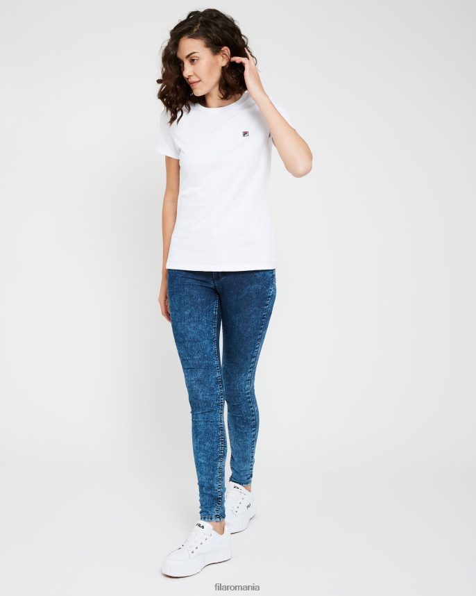 tricou dama volara badge fila alb LTP2R62942 alb FILA