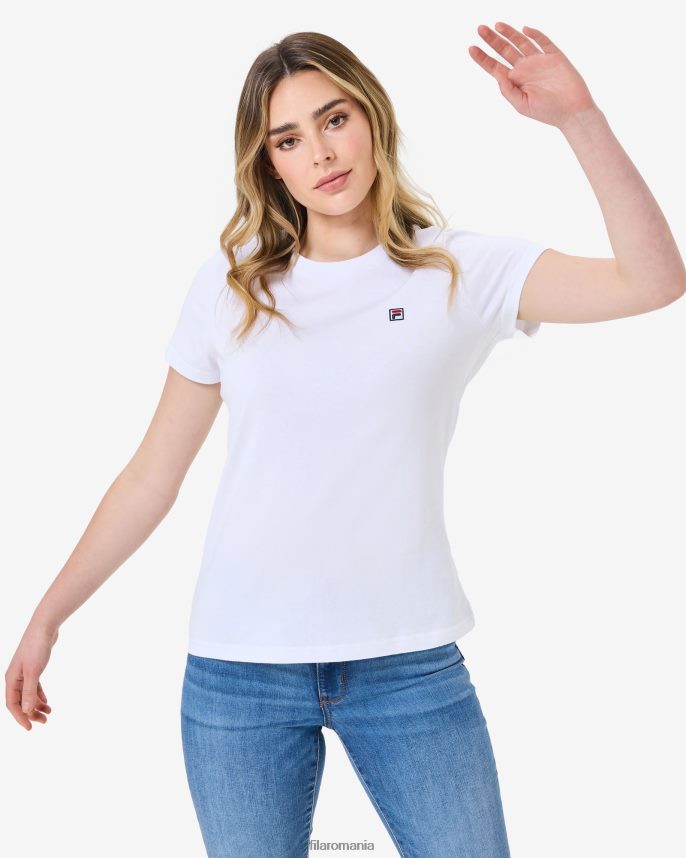 tricou fila alb volara badge 2.0 LTP2R62938 alb FILA