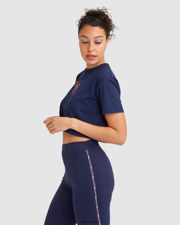 tricou flora dama bleumarin fila LTP2R62802 marina FILA