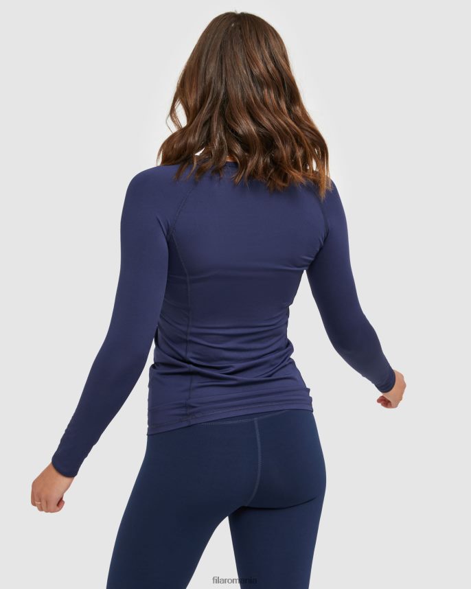 tricou l/s pentru femei Fila Classic bleumarin nou LTP2R62907 marina noua FILA