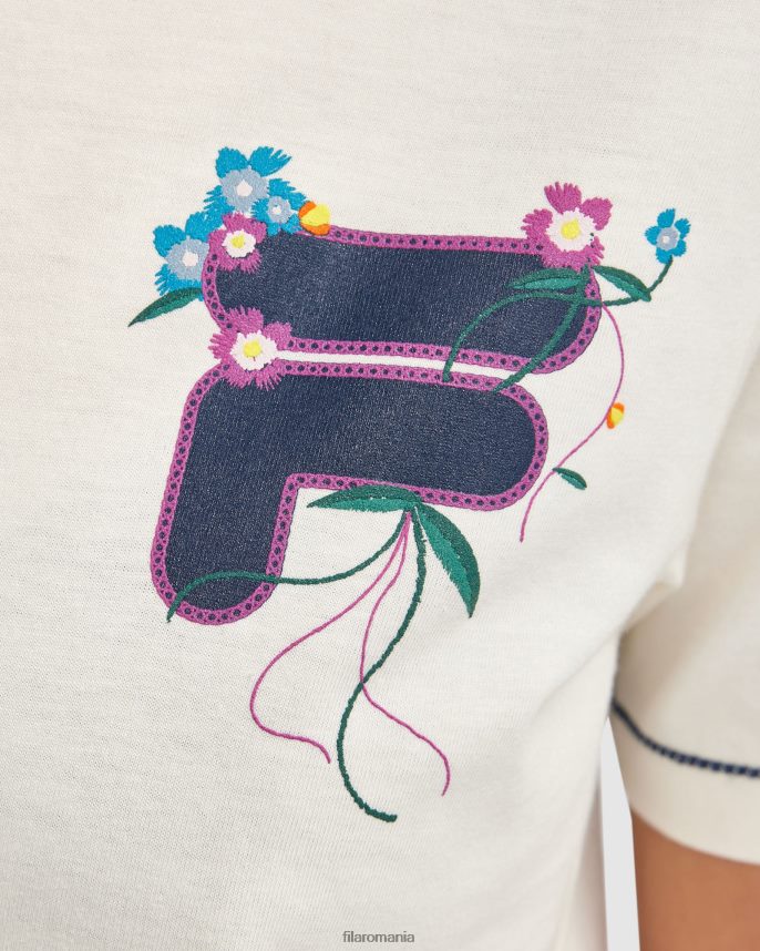 tricou pentru femei fila egret LTP2R62804 egretă FILA