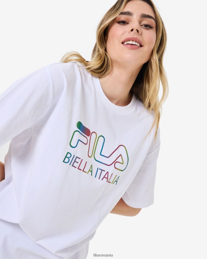 tricou supradimensionat fila alb maddy LTP2R62944 alb FILA