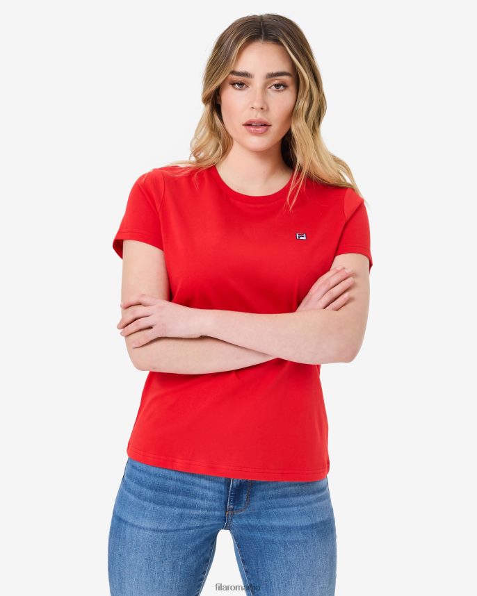 volara badge 2.0 tee fila rosie LTP2R62945 roșu FILA