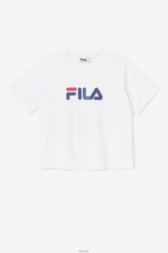 white thea tee fila LTP2R61446 alb FILA
