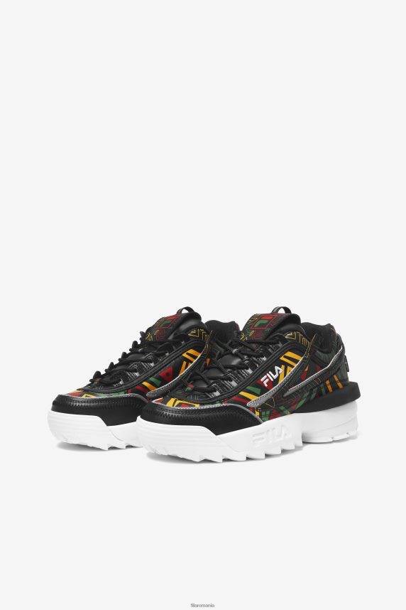 fila black/jelly bean/lemon women's disruptor 2 exp LTP2R61252 negru/jeleu/lamaie FILA